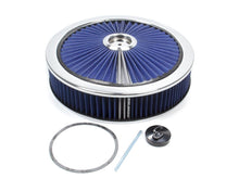 Load image into Gallery viewer, Edelbrock Air Cleaner Kit - 14in Dia. Breathable - Blue