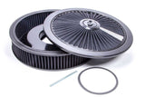 Edelbrock Air Cleaner Kit - 14in Dia. Breathable - Black