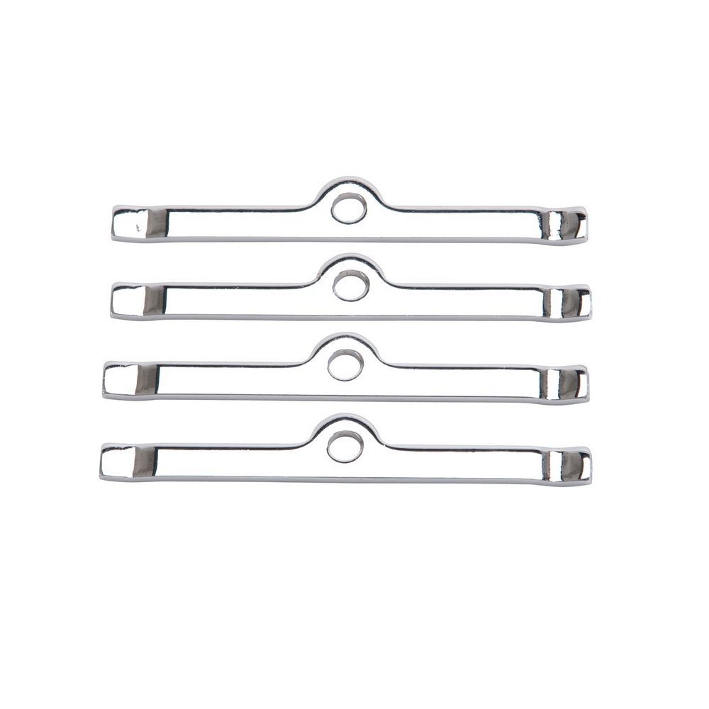 Edelbrock Chrome V/C Hold-Down Tabs - 4pcs.