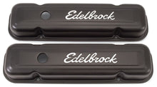 Cargar imagen en el visor de la galería, Edelbrock Valve Cover Kit Pontiac V8 Signature Series Blk