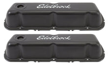 Load image into Gallery viewer, Edelbrock Valve Cover Kit SBF Signature Series Black