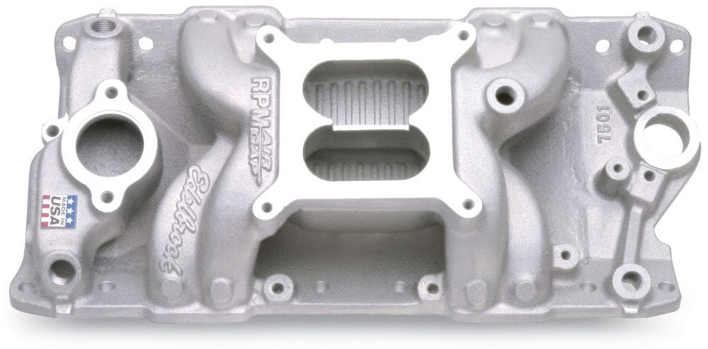 Colector de aire y gas Edelbrock SBC Performer RPM - 262-400