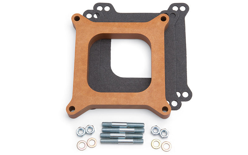 Espaciador de carburador Edelbrock de 3/4 pulg., estilo madera