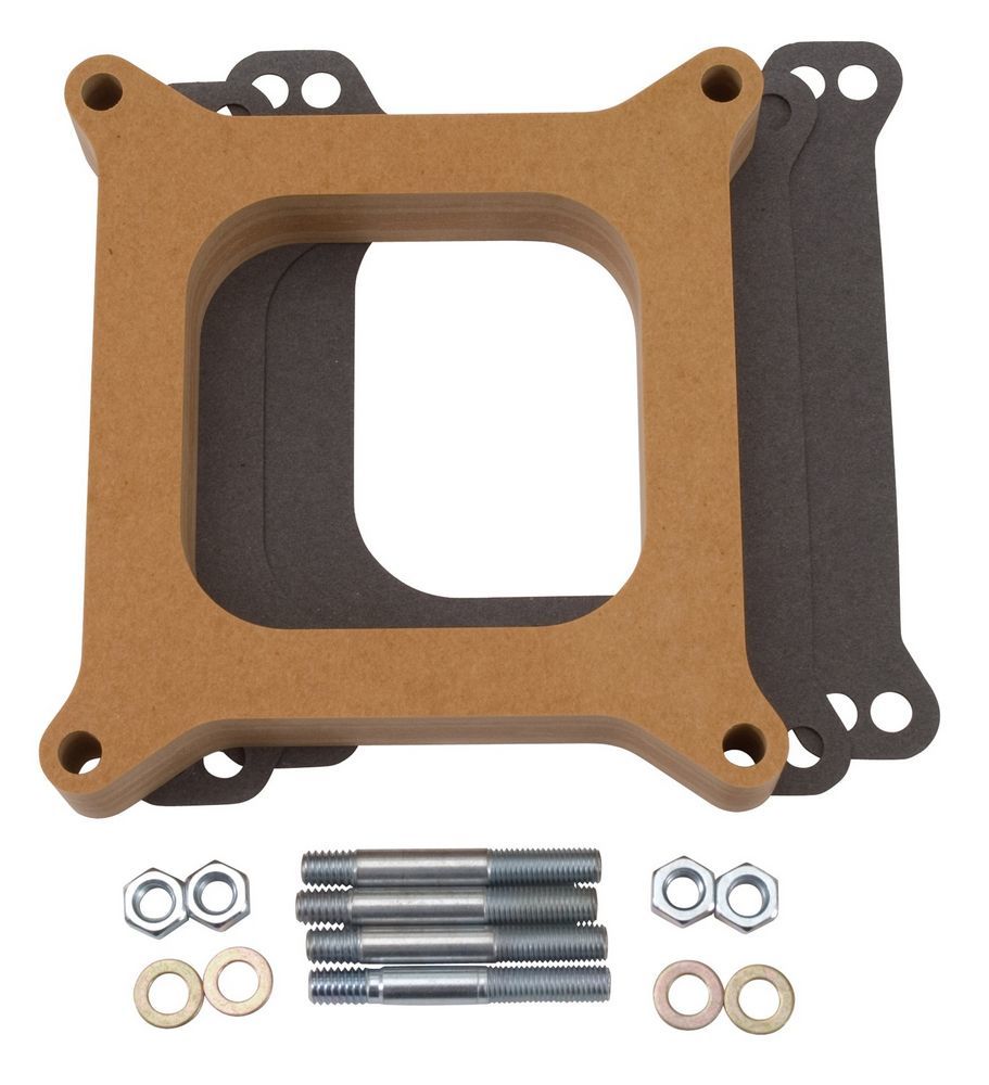 Espaciador de carburador Edelbrock de 1 pulgada de espesor, madera