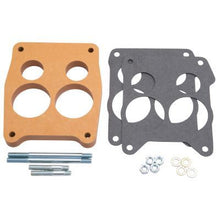 Cargar imagen en el visor de la galería, Espaciador de carburador Edelbrock de 3/4 pulg. y 4 orificios, madera