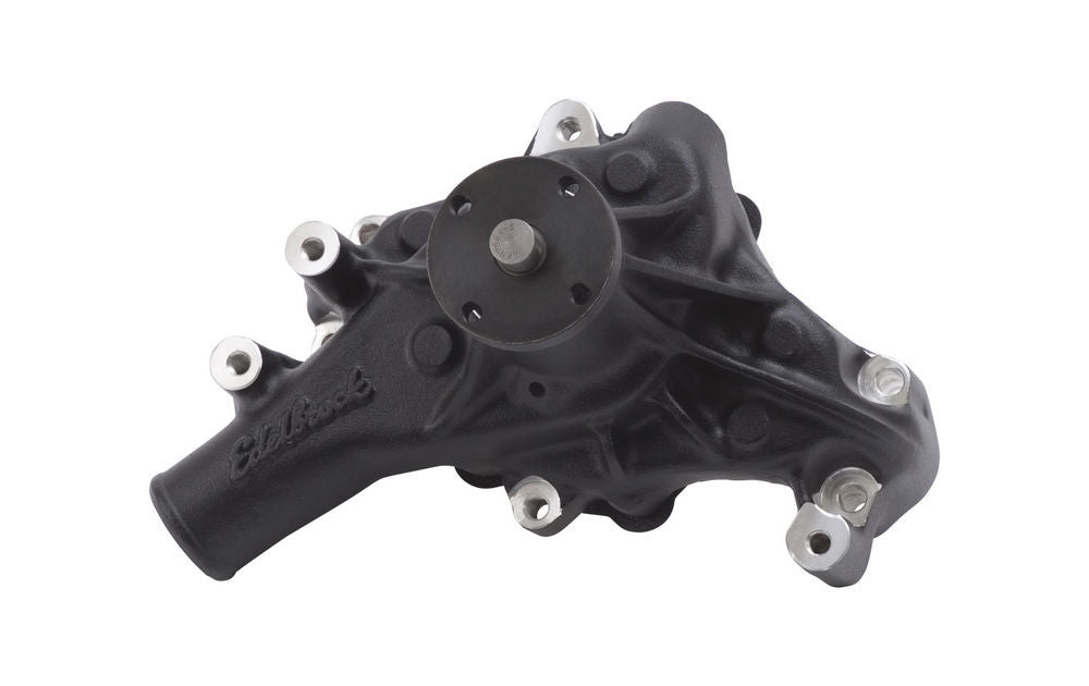 Bomba de agua Edelbrock SBC - Larga negra