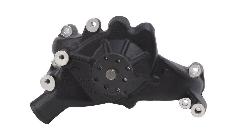 Edelbrock BBC Water Pump - Long Black