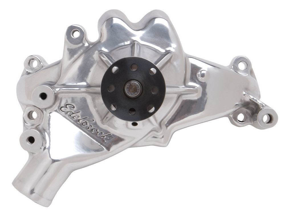 Edelbrock BBC Water Pump - Long  Polished