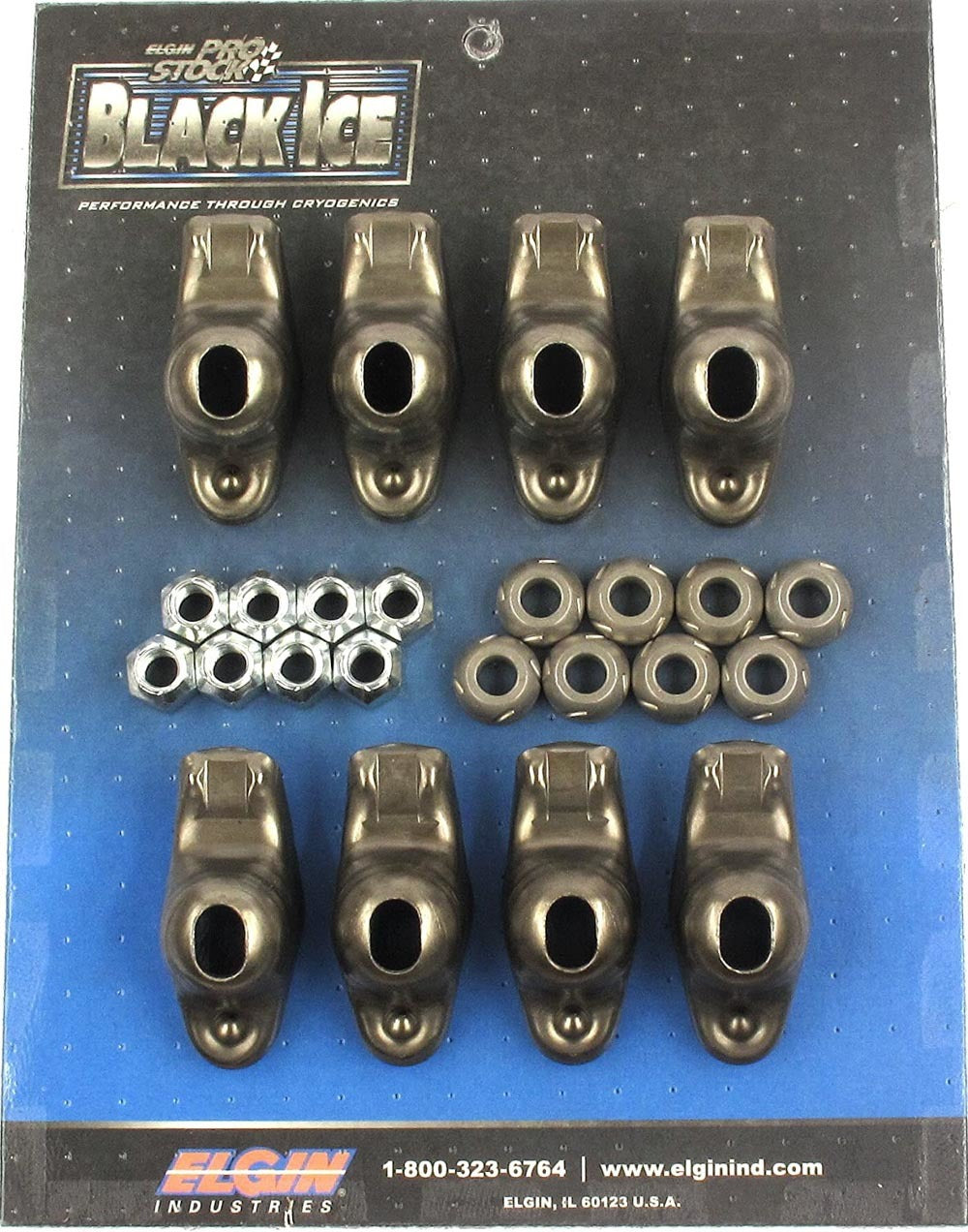 Elgin SBC Black Ice Rocker Arm Kit 1.6 Ratio (8pk)
