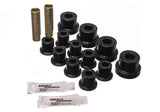 Energy Suspension Leaf Spring Bushing Set; Black; Front; Performance Polyurethane;