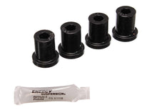 Load image into Gallery viewer, Energy Suspension Shackle Bushing Set; Black; w/Aftermarket Shackles; Performance Polyurethane;