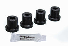 Cargar imagen en el visor de la galería, Energy Suspension Shackle Bushing Set; Black; w/Aftermarket Shackles; Performance Polyurethane;