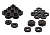 Energy Suspension Body Cab Mount Set; Black; Performance Polyurethane;