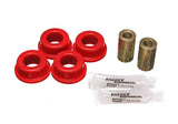 Energy Suspension Track Arm Bushing Set; Red; Rear; Performance Polyurethane;