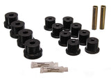 Energy Suspension Leaf Spring Bushing Set; Black; Rear; Performance Polyurethane;