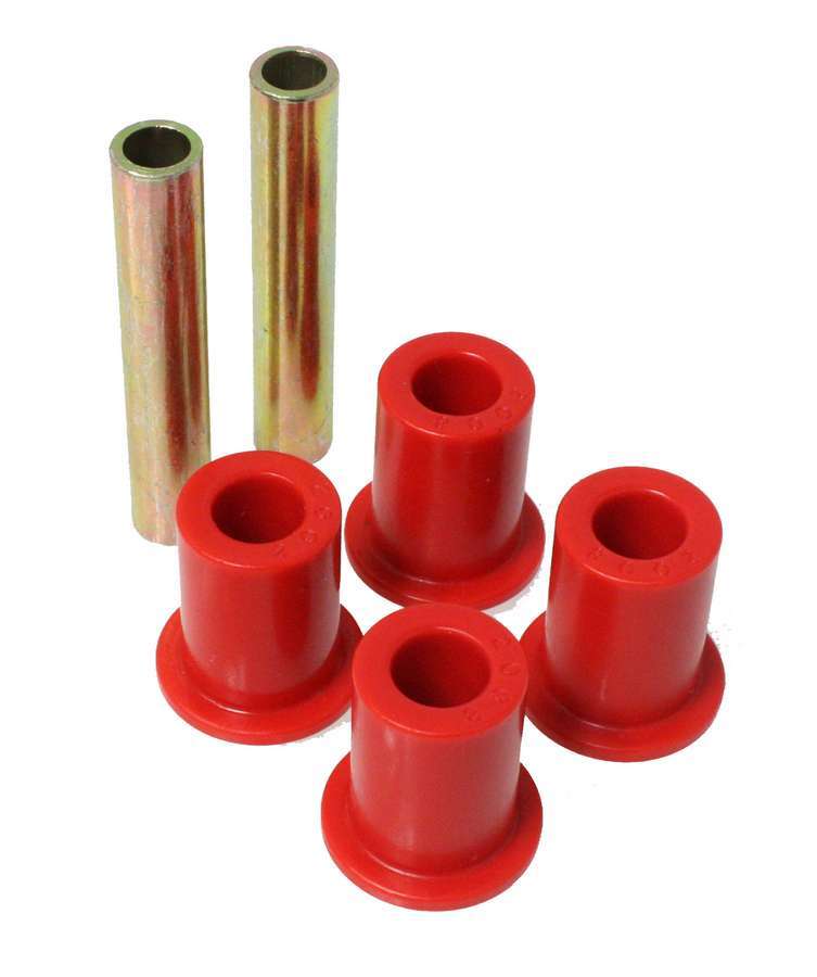 Energy Suspension Shackle Eye Set; Red; Performance Polyurethane;