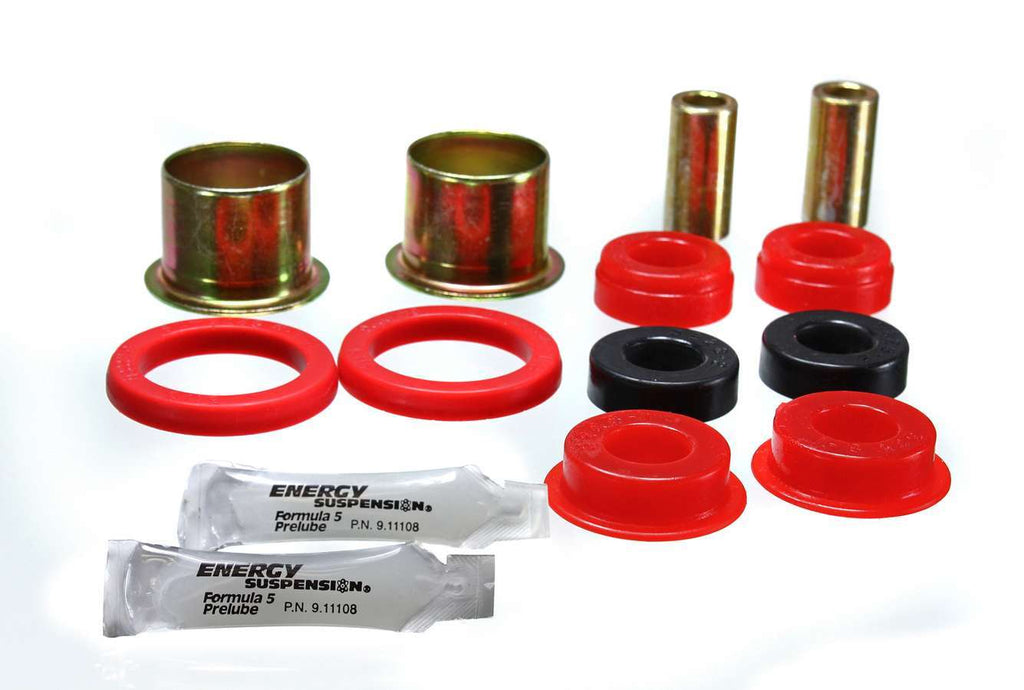 Energy Suspension Axle Pivot Bushing Set; Red; Rear; Performance Polyurethane;