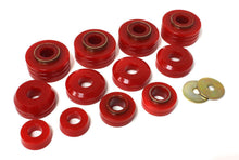 Load image into Gallery viewer, Energy Suspension Body Cab Mount Set; Red; Performance Polyurethane;