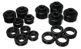 Energy Suspension Body Mount Set; Black; Performance Polyurethane;