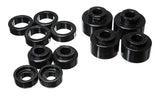 Energy Suspension Body Mount Set; Black; Performance Polyurethane;