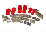 Energy Suspension Body Mount Set; Red; Performance Polyurethane; Incl. Hardware;