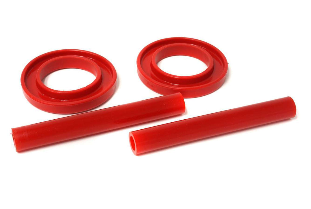 Energy Suspension Coil Spring Isolator Set; Red; Performance Polyurethane;