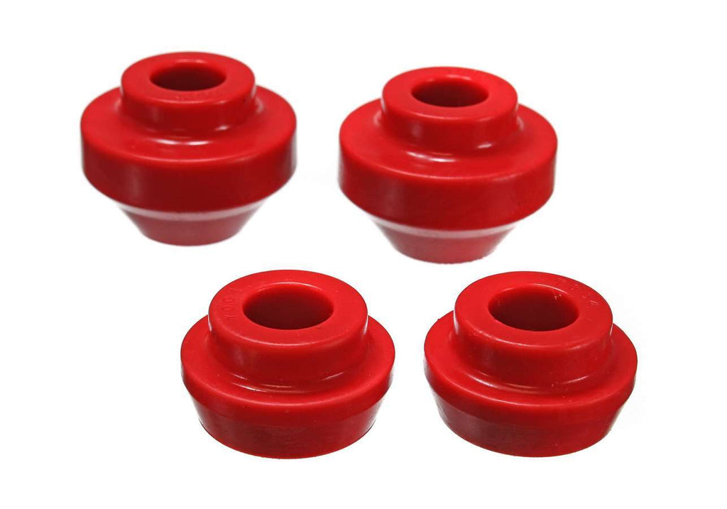 Energy Suspension Radius/Strut Arm Bushing Set; Red; Performance Polyurethane;