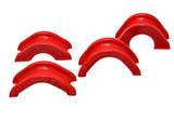 Energy Suspension Rack And Pinion Bushing Set; Red; Performance Polyurethane;