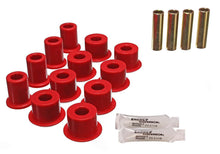 Load image into Gallery viewer, Energy Suspension Leaf Spring Bushing Set; Red; Rear; Performance Polyurethane;