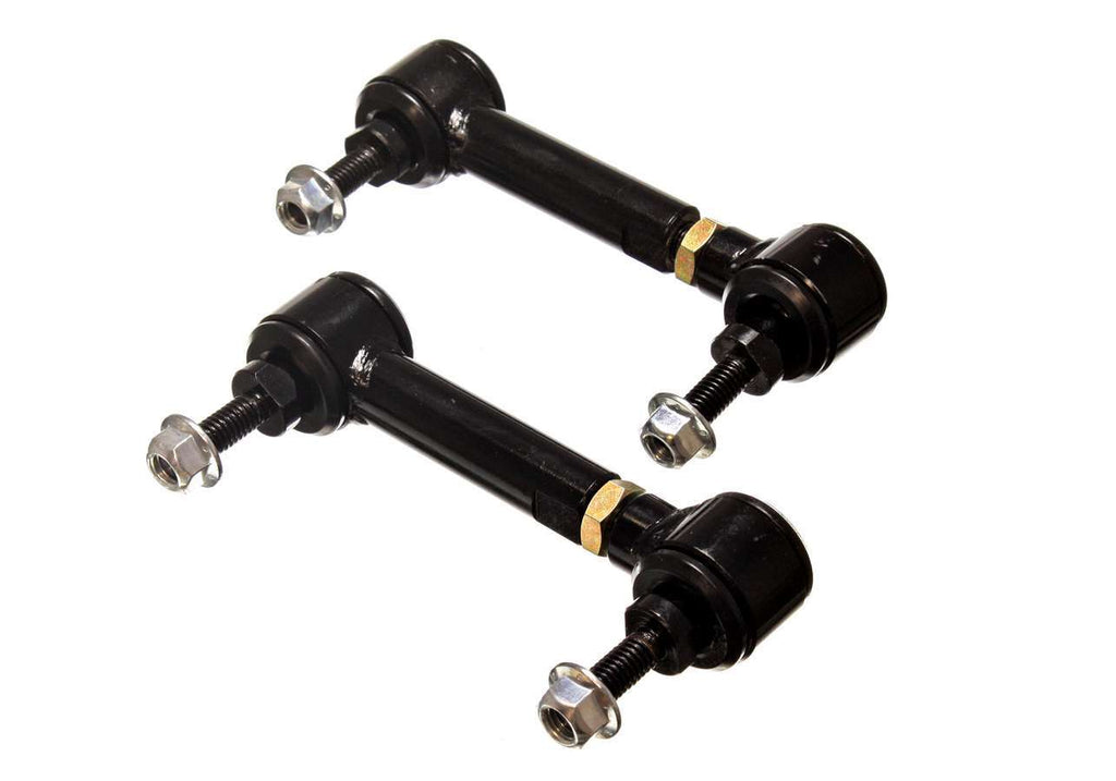 Energy Suspension Pivot-Style Adjustable End Links; Black; Rear; End Link; 3 3/4 in. - 4 3/4 in.;