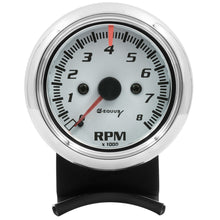 Cargar imagen en el visor de la galería, 2-1/2 Dia Tachometer 8000 RPM White Dial