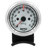 Equus2-1/2 Dia Tachometer 8000 RPM White Dial