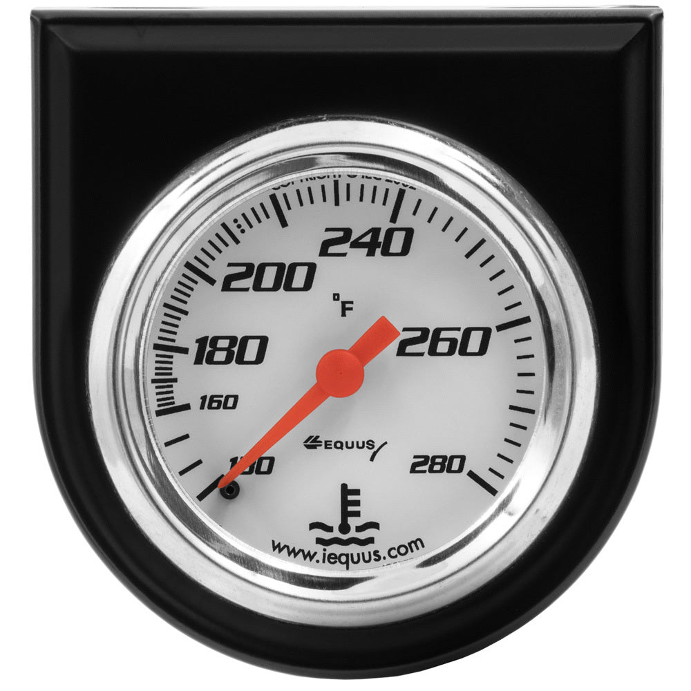 Equus 2.0 Dia Water Temp Gauge w/Black Panel