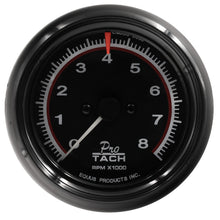 Load image into Gallery viewer, 3-3/8 Dia Tachometer 8000 RPM Black Dial