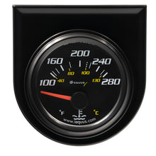 Load image into Gallery viewer, 2.0 Dia Water Temp Gauge Black  100-280