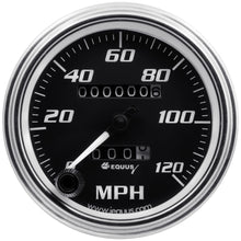 Load image into Gallery viewer, Equus 3-3/8 Dia Speedometer 0-120 MPH Chrome Mech