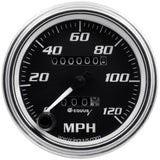 Equus 3-3/8 Dia Speedometer 0-120 MPH Chrome Mech