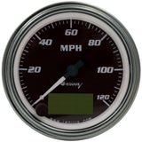 Equus3-3/8 Dia Speedometer 0-120 MPH Chrome Elec