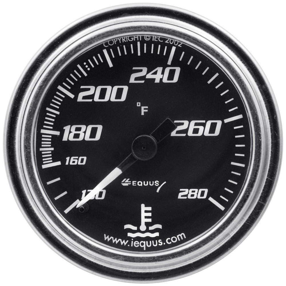 Equus 2.0 Dia Water Temp Gauge Chrome  140-280