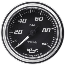 Cargar imagen en el visor de la galería, Equus 2.0 Dia Oil Pressure Gauge Chrome  0-100psi