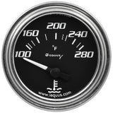 Equus 2.0 Dia Water Temp Gauge Chrome  100-280