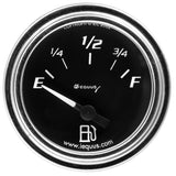 Equus 2.0 Dia Fuel Level Gauge Chrome