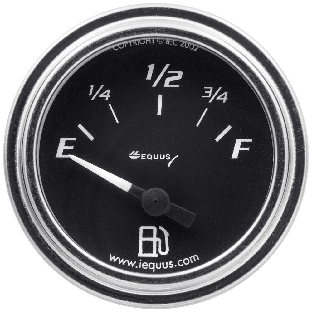 Equus 2.0 Dia Fuel Level Gauge Chrome