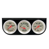 Equus 1-1/2 Dia Triple Gauge Set w/Black Panel