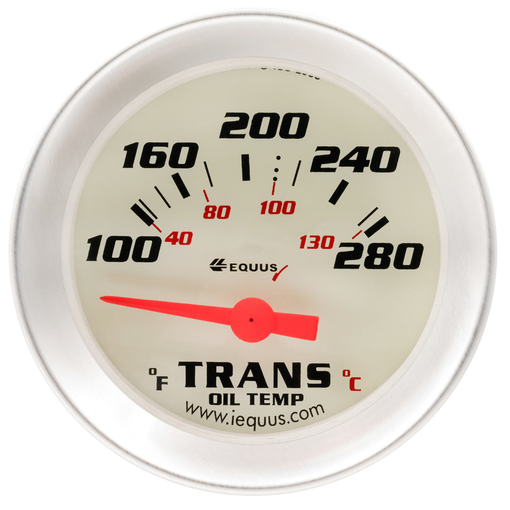 Equus 2.0 Dia Trans Temp Gauge Silver  100-280