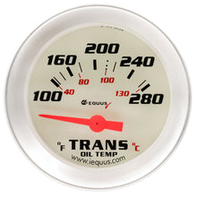 Cargar imagen en el visor de la galería, Equus 2.0 Dia Trans Temp Gauge Silver  100-280