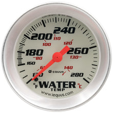 Load image into Gallery viewer, Equus 2.0 Dia Water Temp Gauge Silver  130-280