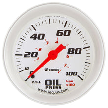 Load image into Gallery viewer, Equus 2-5/8 Dia Oil Pressure Gauge Silver  0-100psi