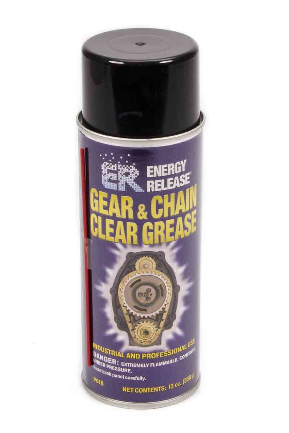 Energy Release Products Gear & Chain Clear Greas e 13oz Aerosal