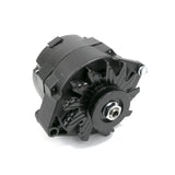 Black GM 10SI Style 110 Amp Alternator with V-Belt Pulley